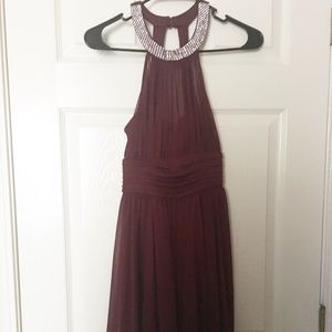Maroon Hoco Dress